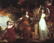 Sir Joshua Reynolds Ladies Adorning a Term of Hymen USA oil painting artist